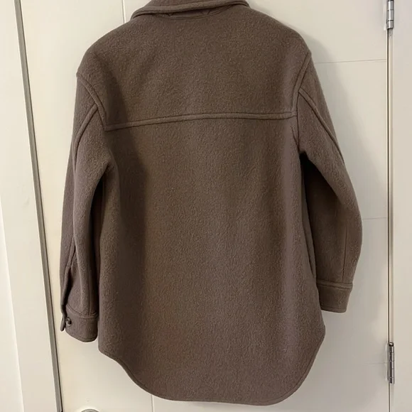 Wilfred Taupe Button-Front Utility Jacket - Picture 5 of 5